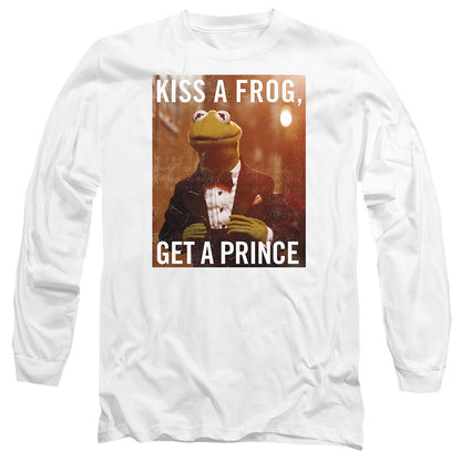 White - Front - The Muppets Unisex Adult Kiss A Frog Kermit T-Shirt