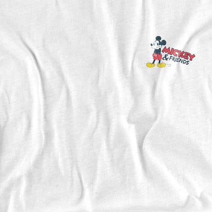 White - Side - Mickey Mouse Unisex Adult Classic T-Shirt
