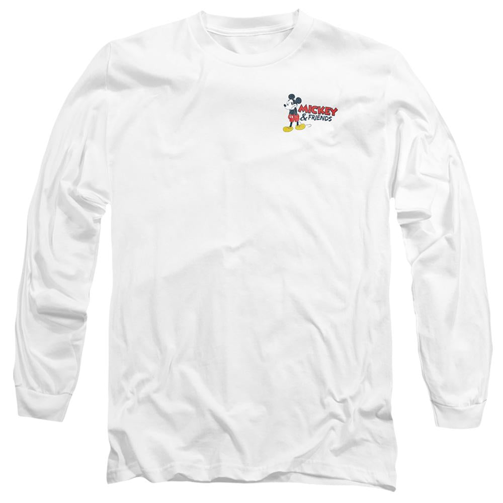 White - Front - Mickey Mouse Unisex Adult Classic T-Shirt