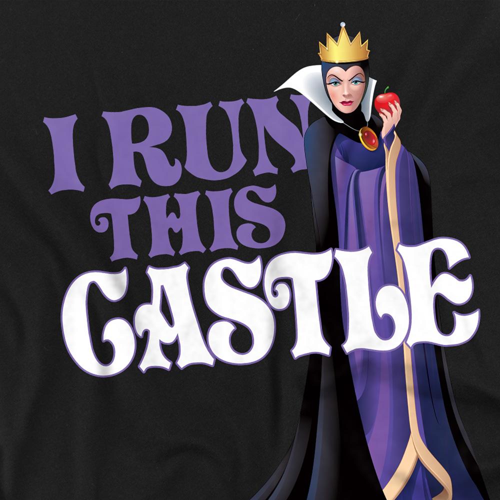 Black - Side - Disney Villains Unisex Adult I Run This Castle Evil Queen Mothers Day T-Shirt