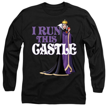 Black - Front - Disney Villains Unisex Adult I Run This Castle Evil Queen Mothers Day T-Shirt