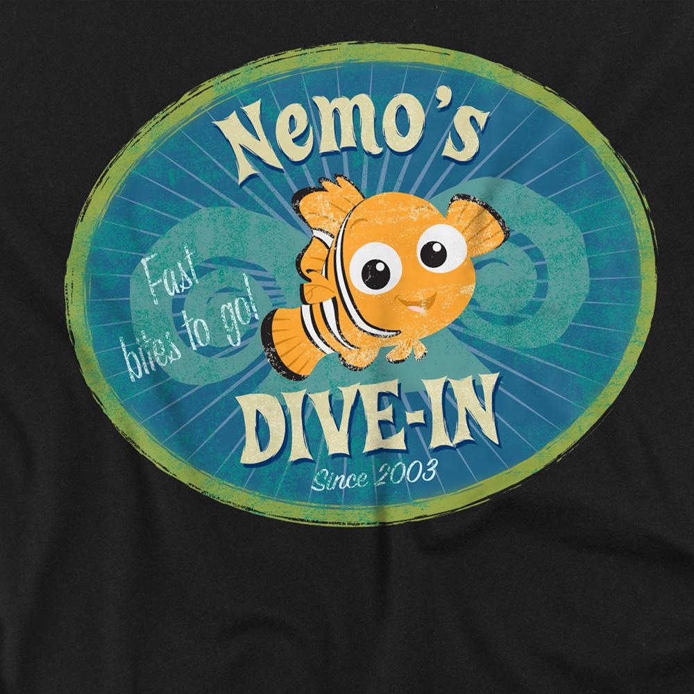 Black - Side - Finding Nemo Unisex Adult Nemo´s Dive In T-Shirt