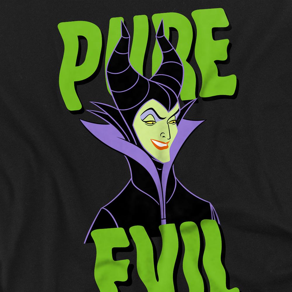 Black - Side - Disney Villains Unisex Adult Pure Evil T-Shirt