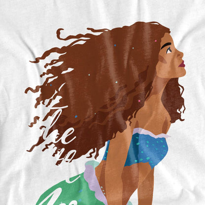 White - Side - The Little Mermaid Unisex Adult Part Of Your World Ariel T-Shirt