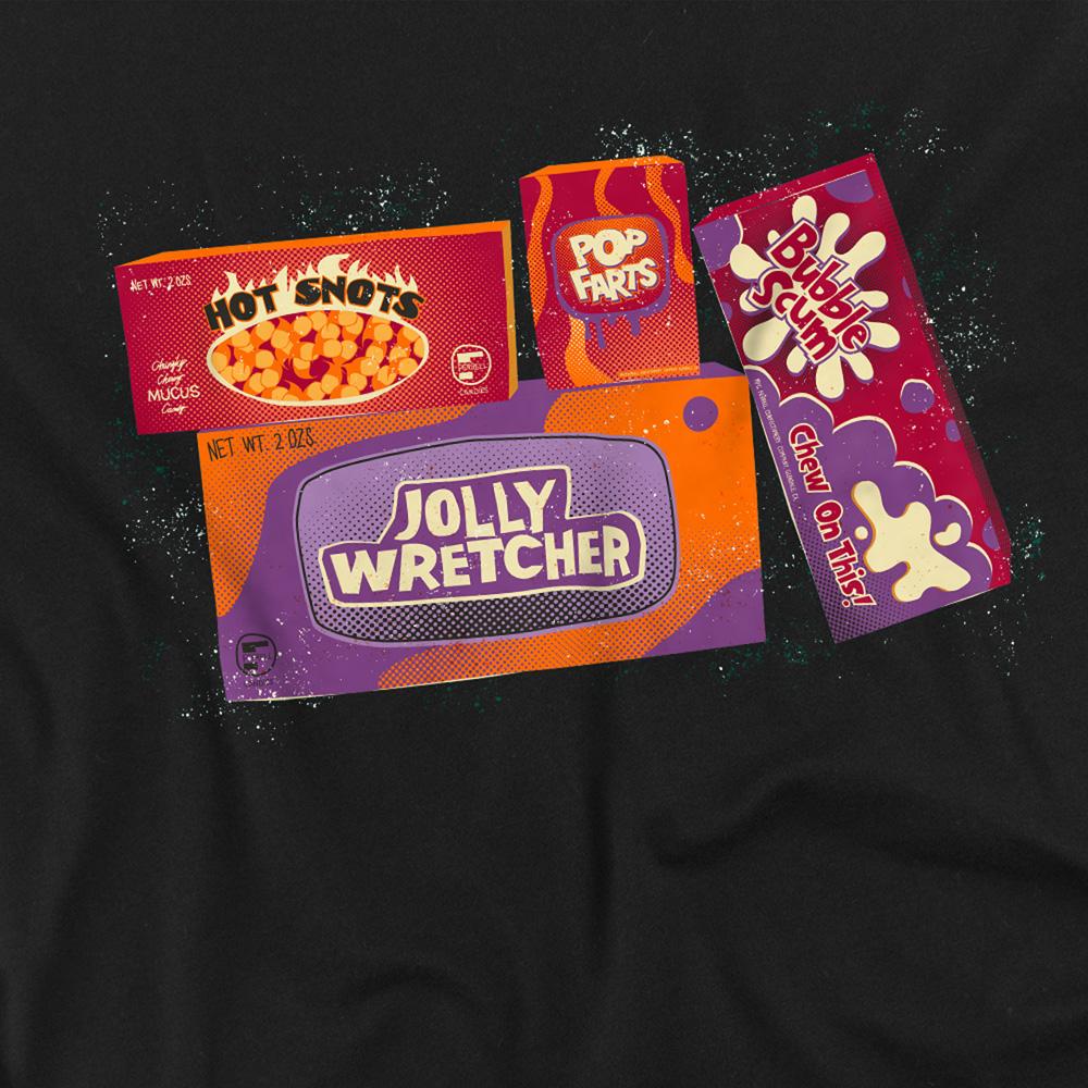 Black - Side - Monsters at Work Unisex Adult Sweets T-Shirt
