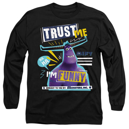 Black - Front - Monsters at Work Unisex Adult Trust Me, I´m Funny Tylor T-Shirt