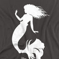 Charcoal - Side - The Little Mermaid Unisex Adult Ariel Silhouette T-Shirt