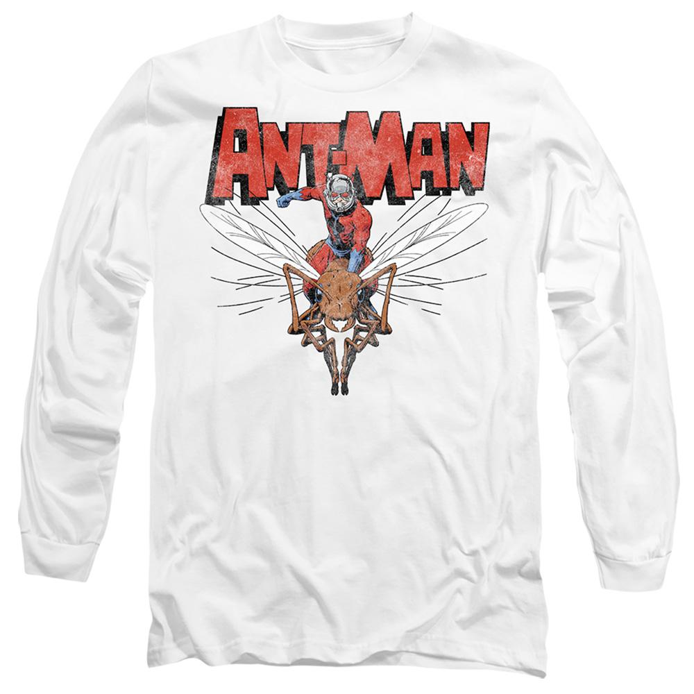 White - Front - Ant-Man And The Wasp: Quantumania Unisex Adult Flying T-Shirt