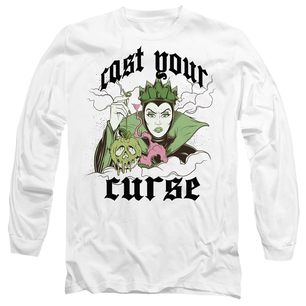 White - Front - Disney Villains Unisex Adult Cast Your Curse T-Shirt