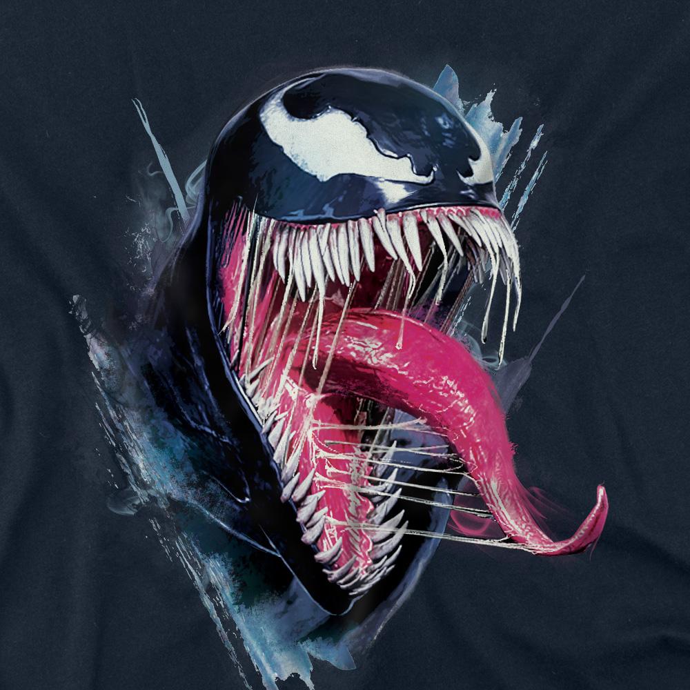Navy - Side - Spider-Man 2 Unisex Adult Gamerverse Erupts Venom T-Shirt