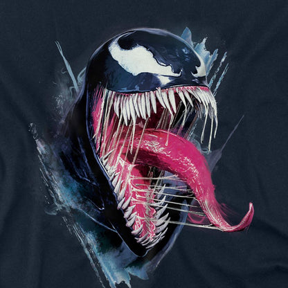 Navy - Side - Spider-Man 2 Unisex Adult Gamerverse Erupts Venom T-Shirt