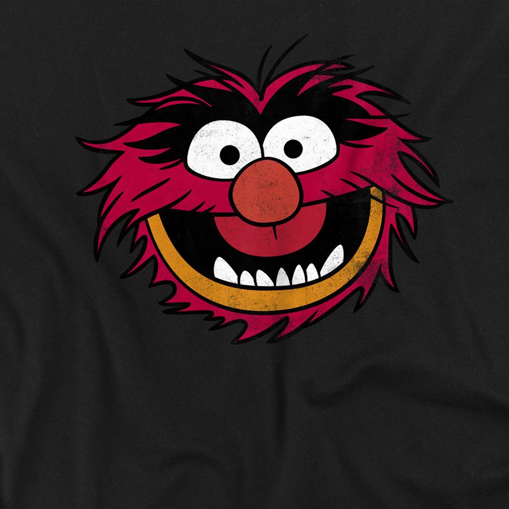 Black - Side - The Muppets Unisex Adult Animal Head T-Shirt