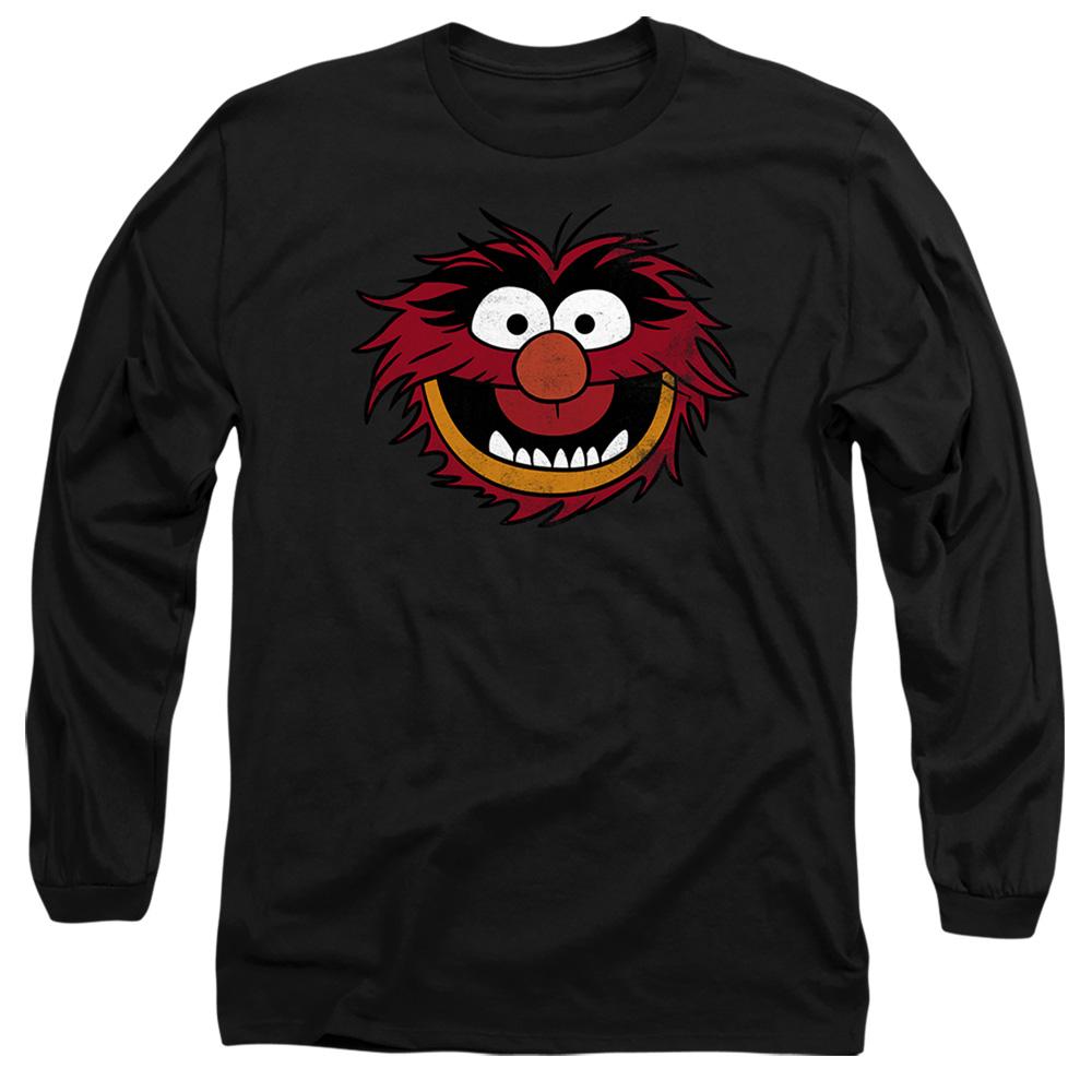 Black - Front - The Muppets Unisex Adult Animal Head T-Shirt