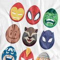 White - Side - Avengers Unisex Adult Eggs T-Shirt