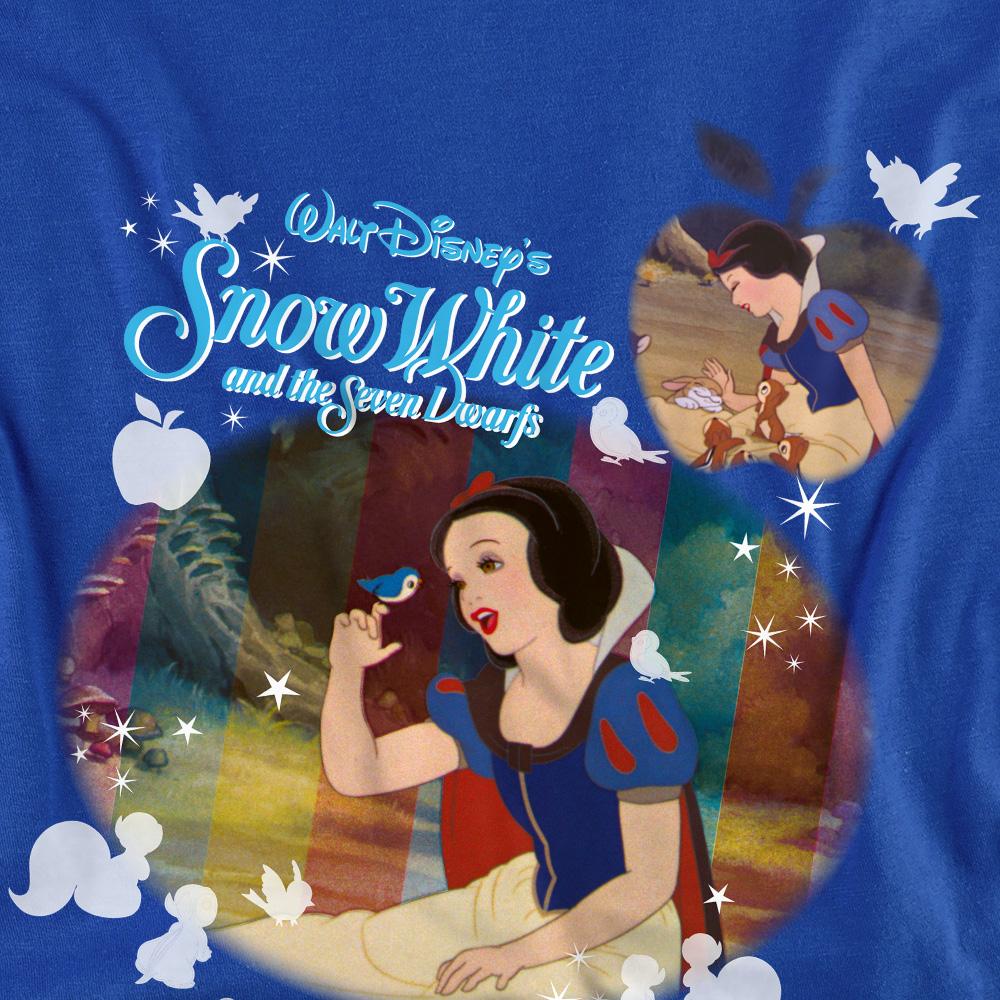 Royal Blue - Side - Snow White Unisex Adult Movie Shot T-Shirt