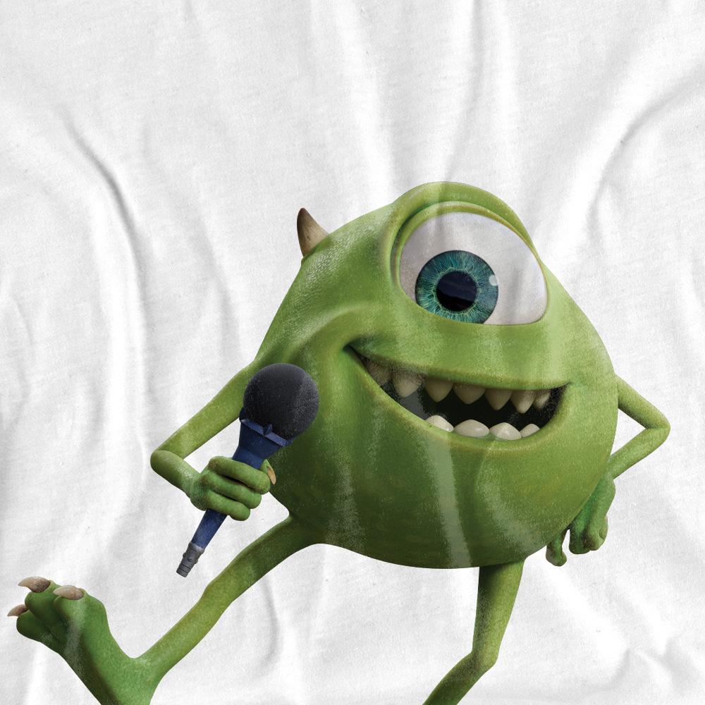 White - Side - Monsters at Work Unisex Adult Mike Wazowski T-Shirt