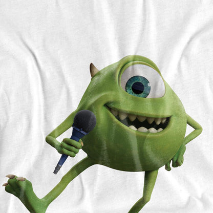 White - Side - Monsters at Work Unisex Adult Mike Wazowski T-Shirt