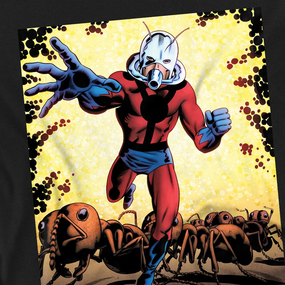 Black - Side - Ant-Man And The Wasp: Quantumania Unisex Adult Crackle T-Shirt