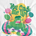 White - Side - Hulk Unisex Adult You Crack Me Up T-Shirt