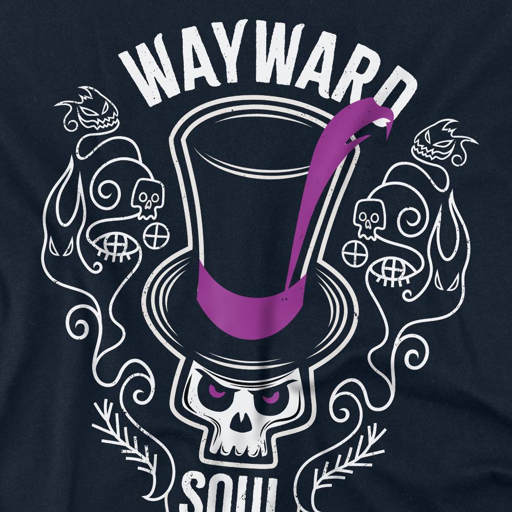 Navy - Side - Disney Villains Unisex Adult Wayward Soul T-Shirt