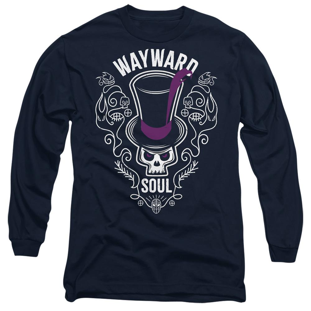 Navy - Front - Disney Villains Unisex Adult Wayward Soul T-Shirt