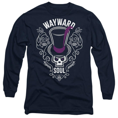 Navy - Front - Disney Villains Unisex Adult Wayward Soul T-Shirt