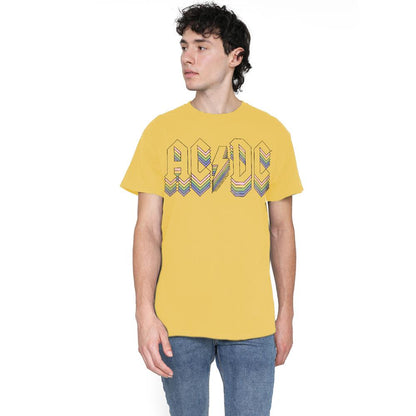 Banana Yellow - Lifestyle - AC-DC Mens Rainbow Logo T-Shirt