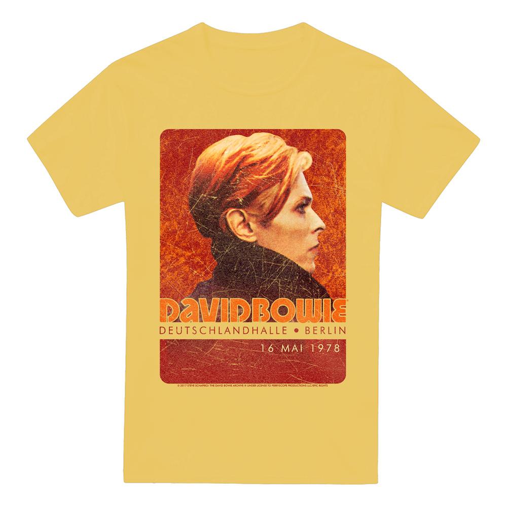 Banana Yellow - Front - David Bowie Mens Stage Tour Berlin ´78 T-Shirt