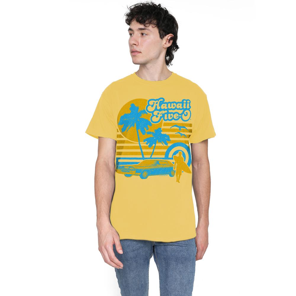 Banana Yellow - Lifestyle - Hawaii Five-0 Mens Surfer T-Shirt