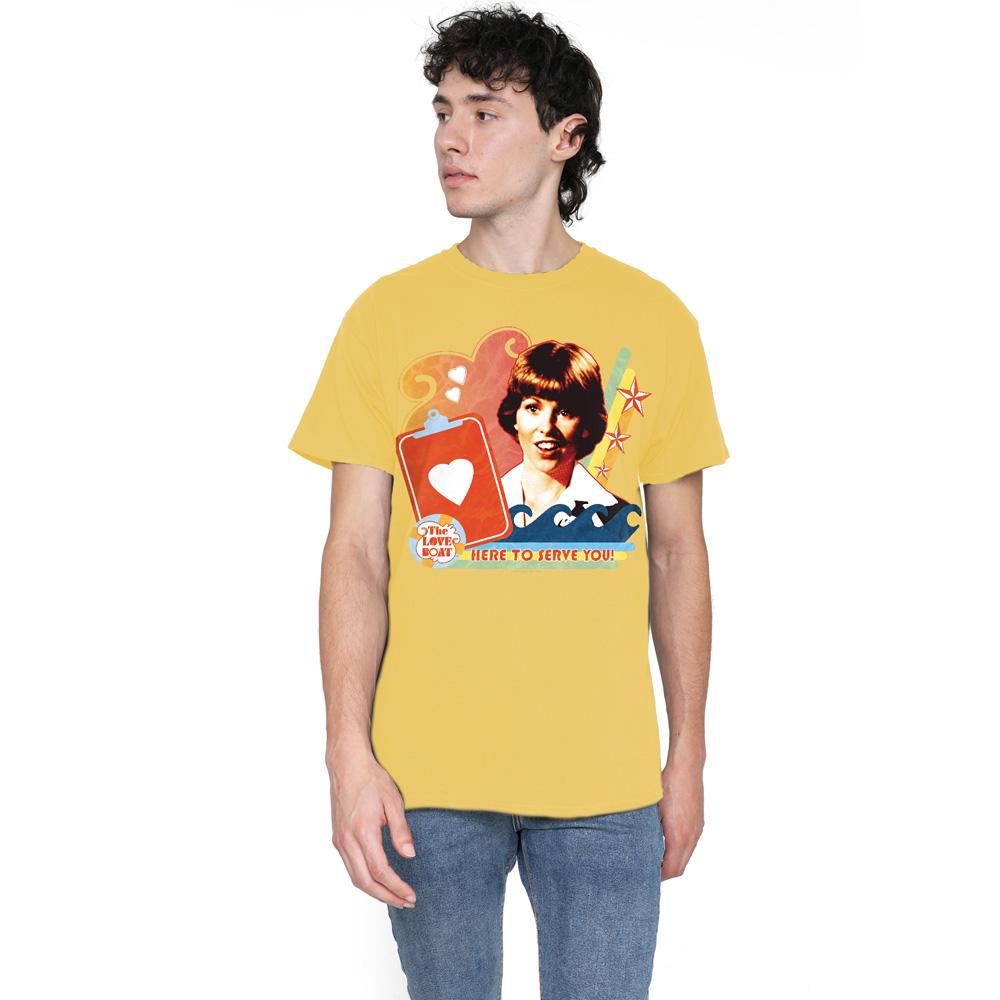 Banana Yellow - Lifestyle - The Love Boat Mens Here to Serve T-Shirt