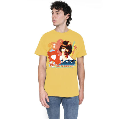 Banana Yellow - Lifestyle - The Love Boat Mens Here to Serve T-Shirt