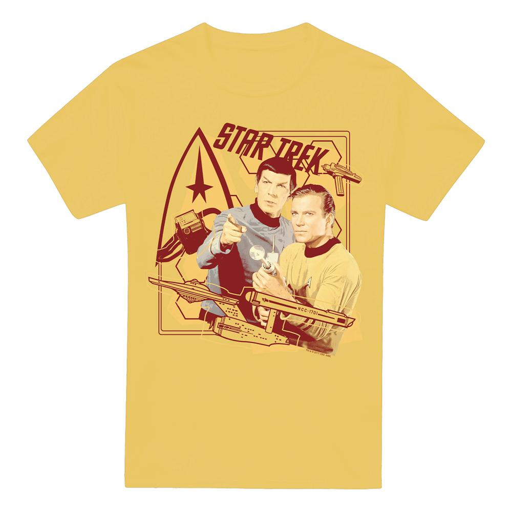 Banana Yellow - Front - Star Trek Mens Shoot That Thing T-Shirt