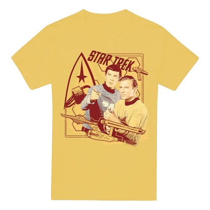 Banana Yellow - Front - Star Trek Mens Shoot That Thing T-Shirt