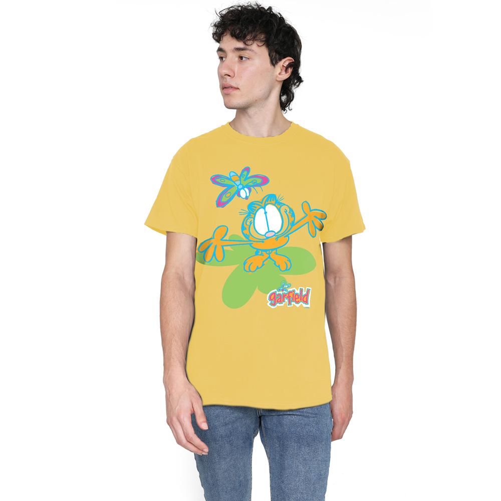 Banana Yellow - Lifestyle - Garfield Mens Butterfly T-Shirt
