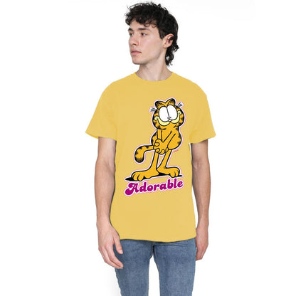 Banana Yellow - Lifestyle - Garfield Mens Adorable T-Shirt