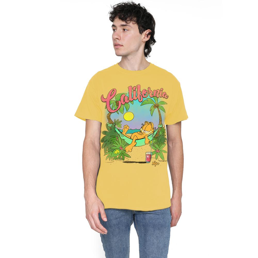 Banana Yellow - Lifestyle - Garfield Mens Beach Time T-Shirt