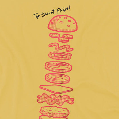 Banana Yellow - Side - SpongeBob SquarePants Mens Krabby Patty T-Shirt