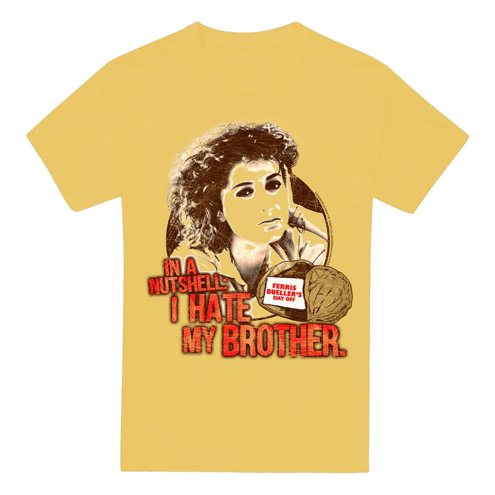 Banana Yellow - Front - Ferris Bueller´s Day Off Mens Nutsheel T-Shirt