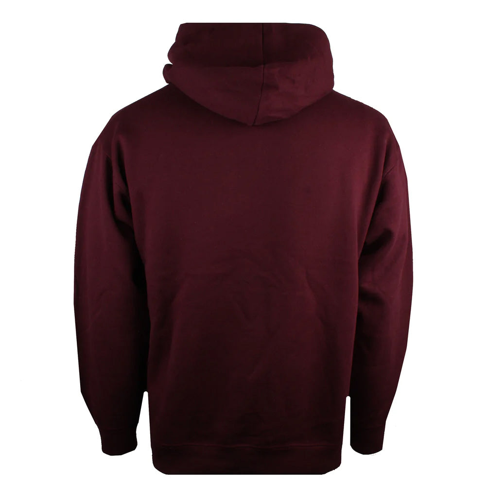 Burgundy - Back - Captain America Mens Logo Hoodie