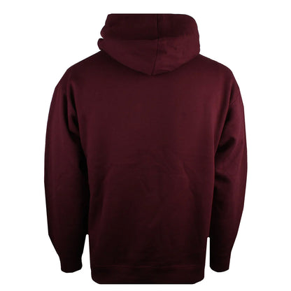 Burgundy - Back - Captain America Mens Logo Hoodie