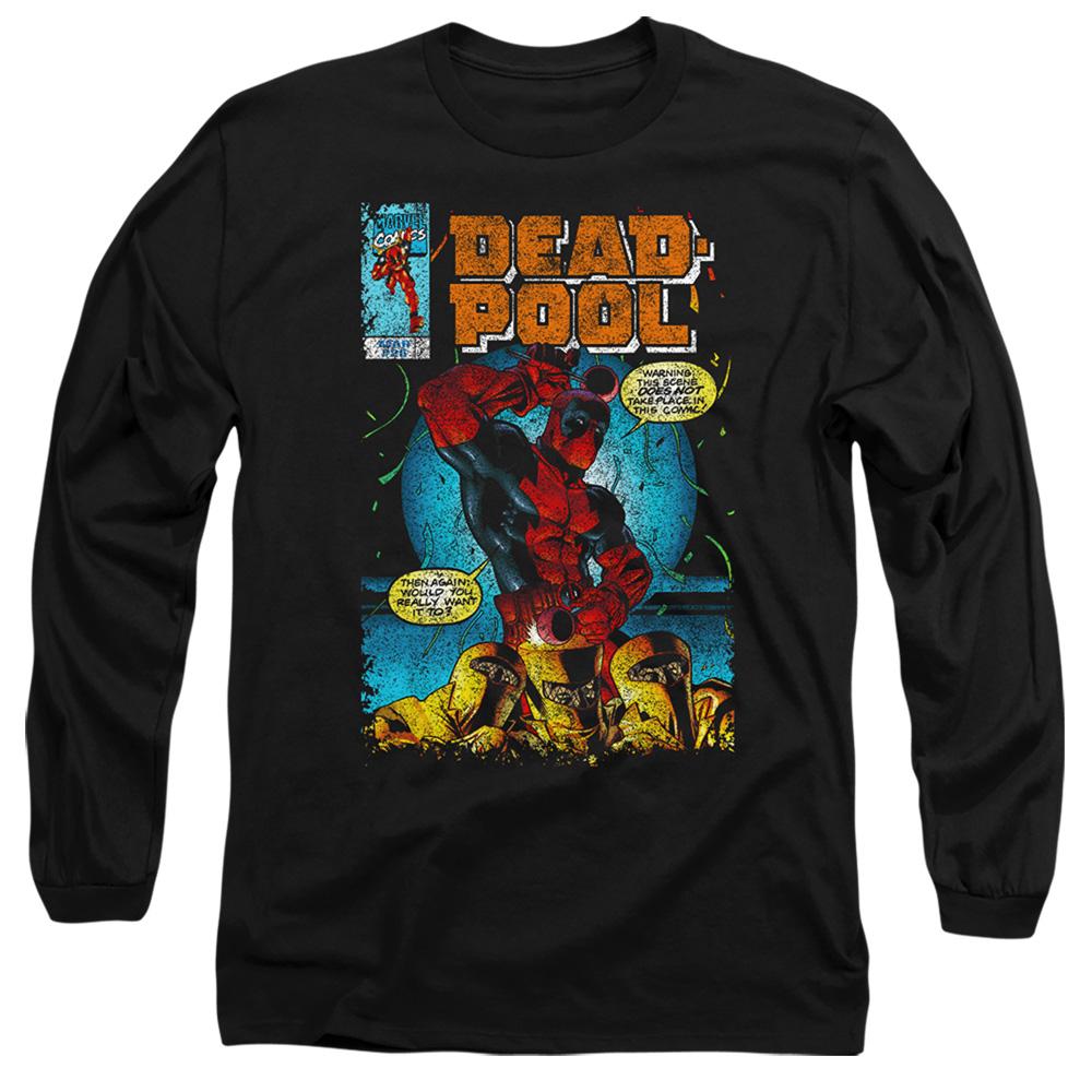 Black - Front - Deadpool Unisex Adult Would You Want It Comic Cover T-Shirt