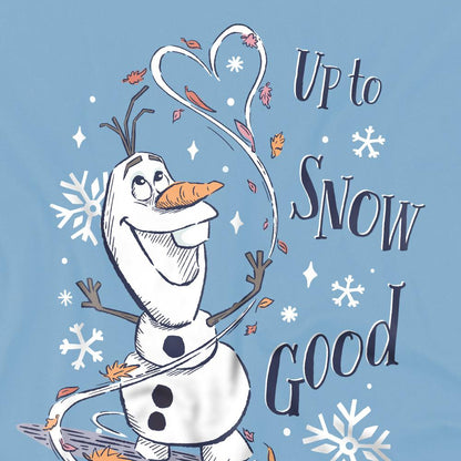 Sky Blue - Side - Frozen Childrens-Kids Up To Snow Good Olaf T-Shirt