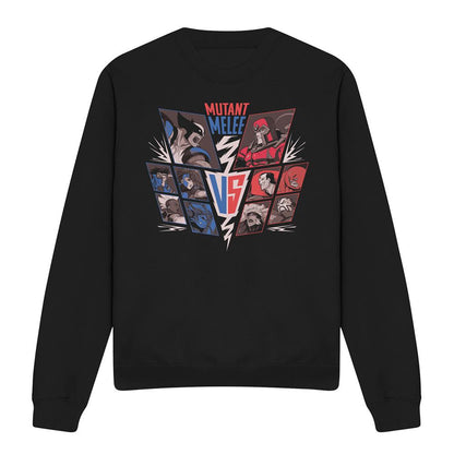 Black - Front - X-Men Unisex Adult Mutant Melee Sweatshirt