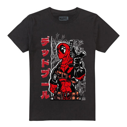 Black - Front - Deadpool Mens Japanese T-Shirt