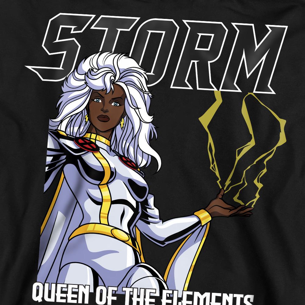 Black - Side - X-Men Unisex Adult Queen Of The Elements Storm Sweatshirt