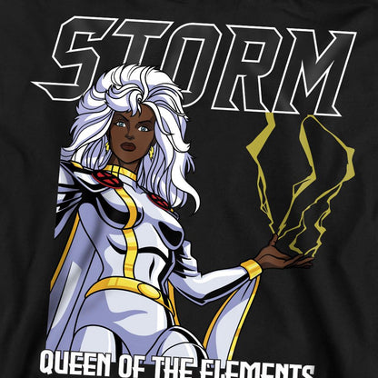Black - Side - X-Men Unisex Adult Queen Of The Elements Storm Sweatshirt
