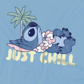 Sky Blue - Side - Lilo & Stitch Childrens-Kids Just Chill T-Shirt