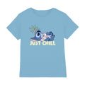 Sky Blue - Front - Lilo & Stitch Childrens-Kids Just Chill T-Shirt