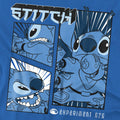 Royal Blue - Side - Lilo & Stitch Childrens-Kids Stitch Comic Strip T-Shirt