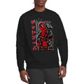 Black - Side - Deadpool Unisex Adult Japanese Sweatshirt